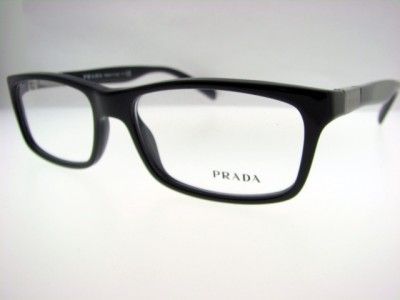 NEW AUTHENTIC PRADA EYEGLASSES VPR 02OV 1AB1O1 53 16 Made in Italy PR 