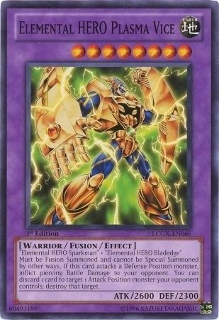 ELEMENTAL HERO PLASMA VICE x3 Yugioh Card Common Mint LCGX EN066 