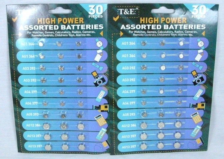 LOT of 60 BATTERIES WATCH   HEARING AID   CAMERA   TOYS  