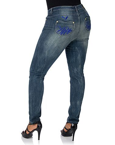 APPLE BOTTOMS APPLE POCKET FASHION DENIM JEAN  