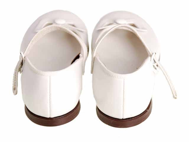 Vintage Girls Dress Shoes White Leather Mary Janes 1950s NIB  