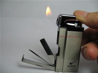 New Metal Cigarette Lighter With Pipe Tools LF96  
