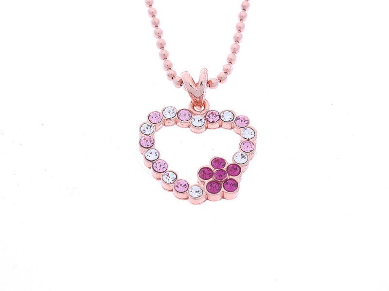 Childrens Necklace Pendant w Rhinestone #K12017  