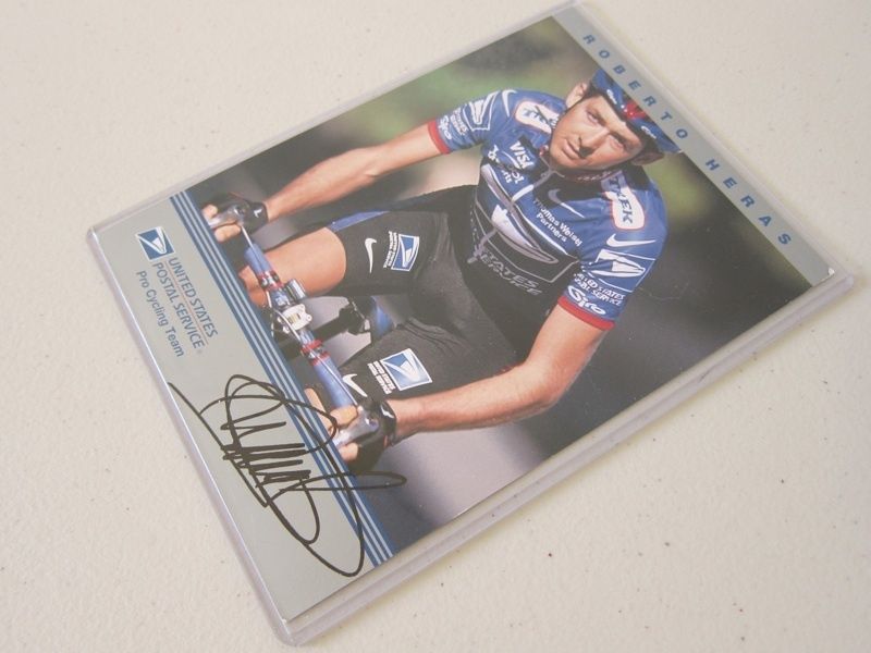 Roberto Heras USPS Cycling Team Trek rider card  