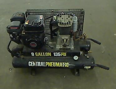 212 cc, 9 Gallon, 135 PSI Gas Powered Wheelbarrow Air Compressor 