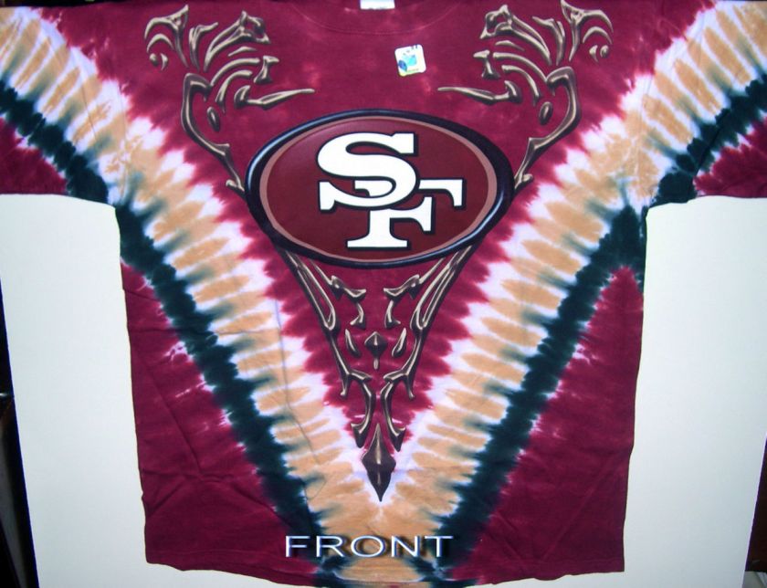 SAN FRANCISCO 49ERS NFL FOOTBALL 2 SIDED TIE DYE T SHIRT NEW  