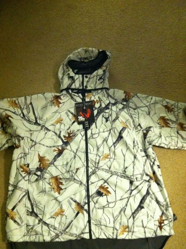 Rivers West Whitetail Snow Camo Jacket Waterproof * Size 2XL  