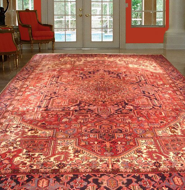 FANTASTIC 10X14 PERSIAN HERIZ DECORATIVE, DURABLE RUG  