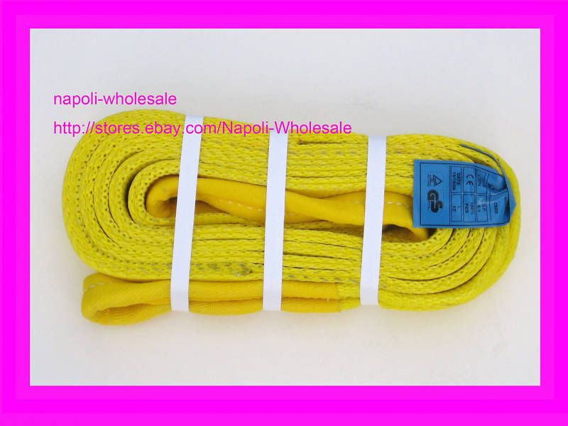 Two 2x12, Tow Strap&Lifting Sling2Ply,WLL6400lbs New  