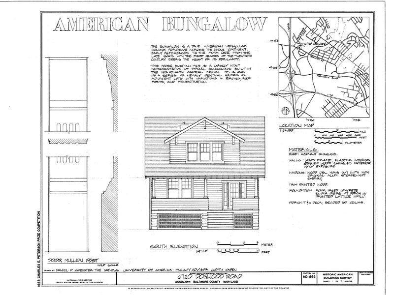 Bungalow House Plans, a lovely small Home  