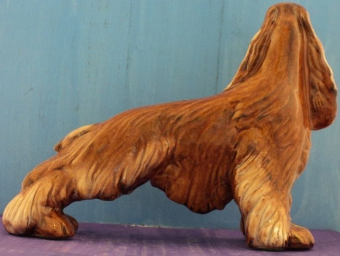 Fabulous Cocker Spaniel figurine, Royal Haeger, 1940s  