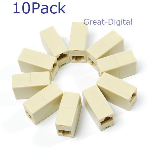 10x RJ45 Ethernet Net LAN Coupler Plug Adapter RJ 45  