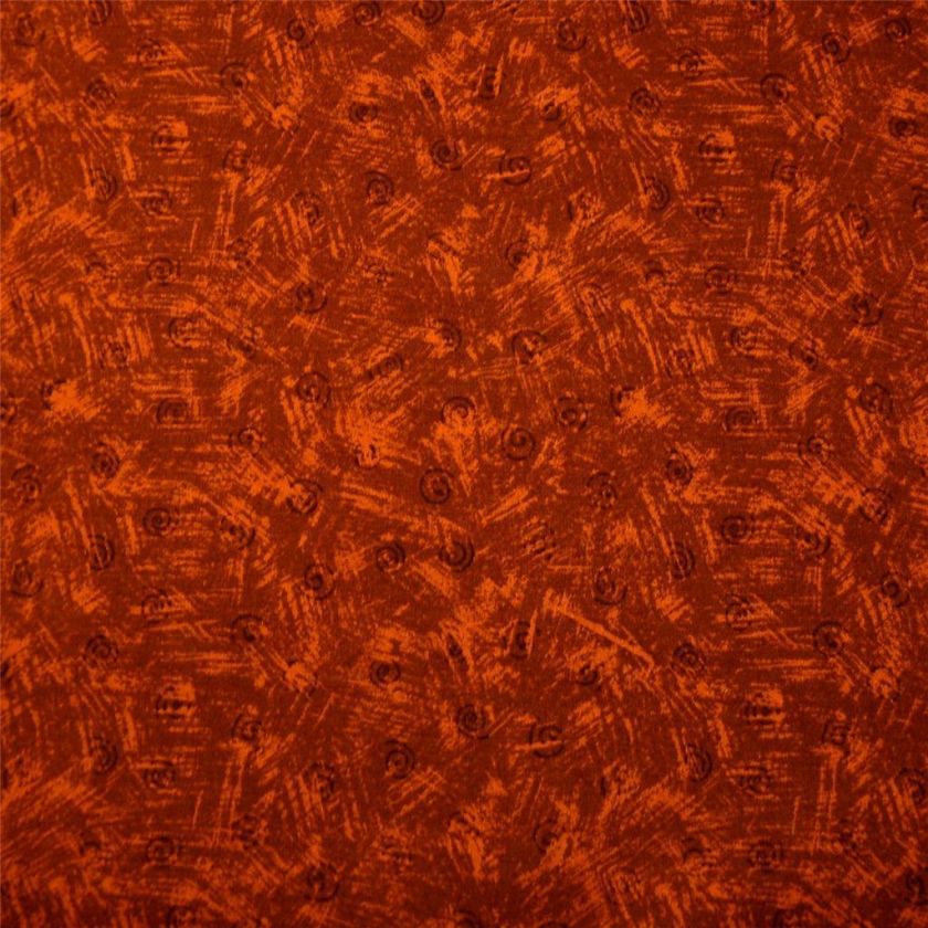 South Seas Imports Cotton Fabric Rust Brown Hatched for Landscapes, By 