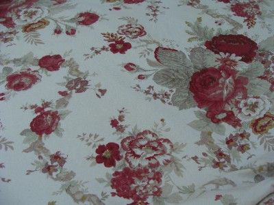 Waverly Vintage Norfolk Rose Garden Room Balloon Curtains Exc 60x63 