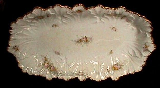 Carlsbad Austria Porcelain Decorated ICE CREAM TRAY  