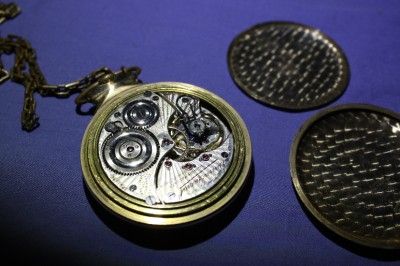 RARE 1919 Illinois Bunn Special 23 Jewels Railroad 16s Pocketwatch w 