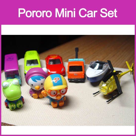 Pororo Die cast Metal mini Car racker bus yacht chopper  