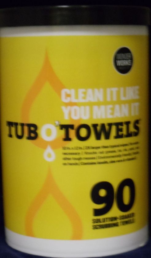 TUB O Towels 90 Count Towel Contractor Wipes TW 90 686081090149  