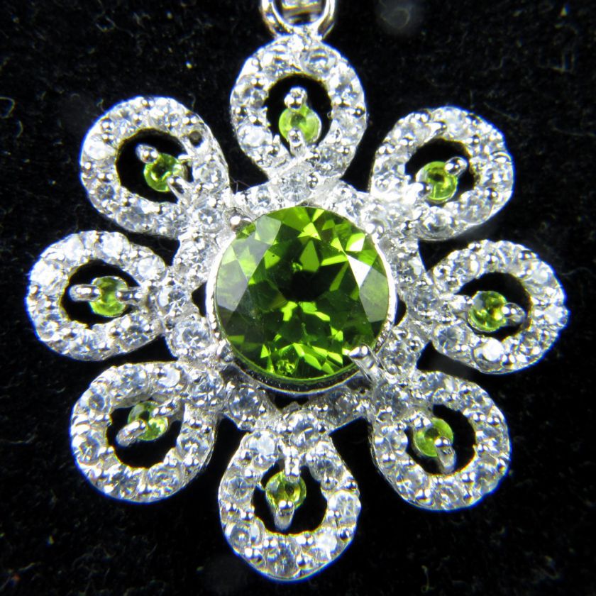 88g FABULOUS ROUND GREEN PERIDOT PENDANT  