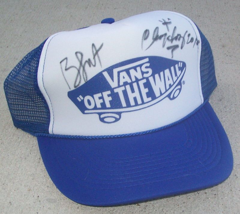 HOSOI SKATEBOARD PRO SIGNED VANS HAT BRIAN SUMNER  