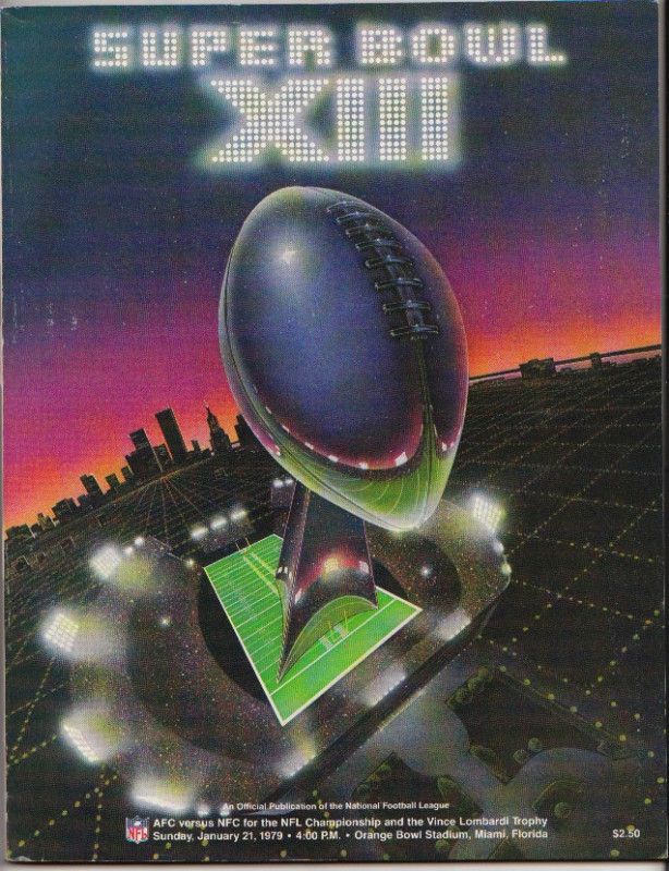 SUPER BOWL X111 PITTSBURGH STEELERS PROGRAM NM SWANN  