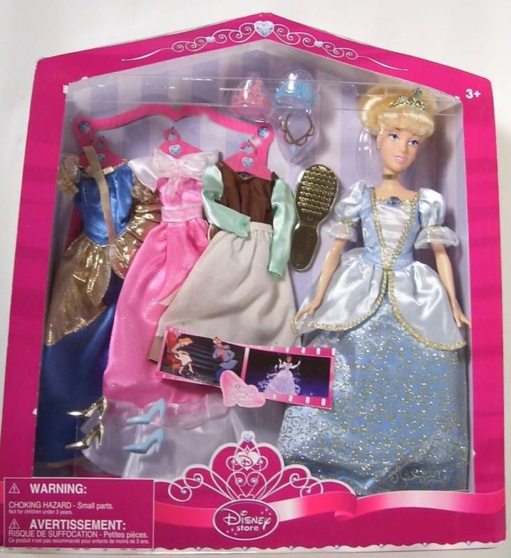  CINDERELLA Wardrobe 4 Dresses 11 Doll Clothes NEW Box 