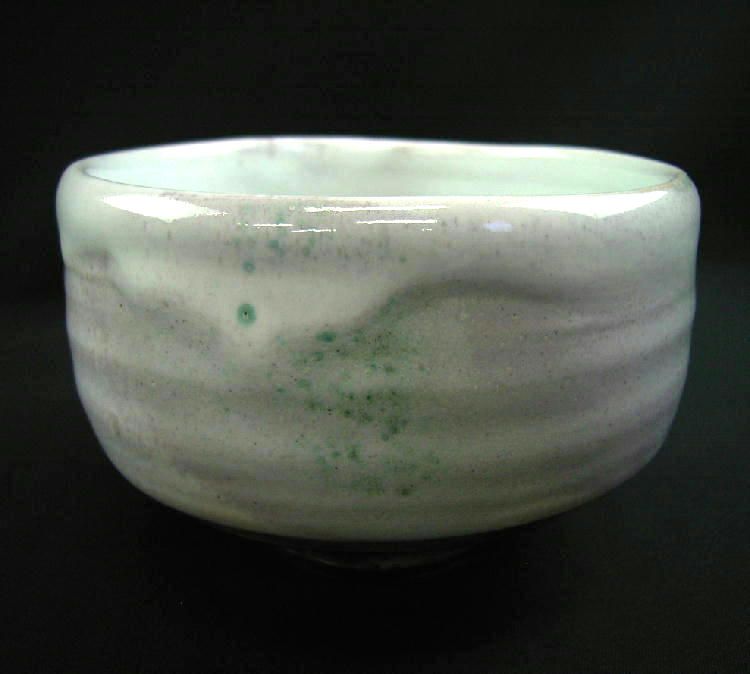 c1633,JPN,HAGI, SEIGAN, SAN SAI Glaze Teabowl.  