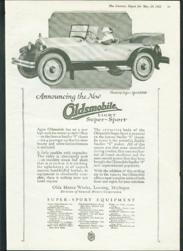 HUGE Lot of 1920s Oldsmobile Auto Vintage Ads   13  