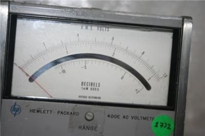 HP Hewlett Packard AC Voltmeter 400E  