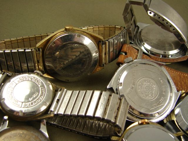   22 MENs VINTAGE PARTS WATCHES BENRUS TIMEX HEUER HAMILTON CARAVELLE