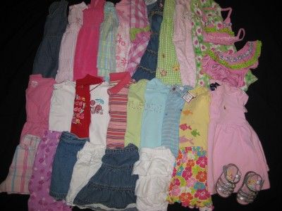 HUGE USED BABY GIRL 12 18 MONTHS Spring Summer Clothes Outfits Play 