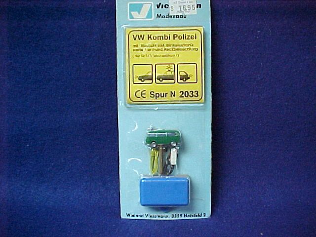 scale Viessmann #2033 POLICE VW VAN NIB  