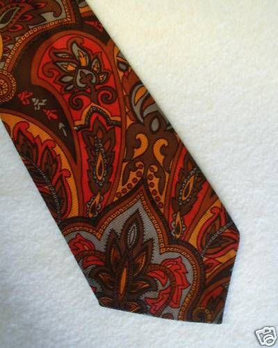 Vintage 70s PENNEYS TOWNCRAFT Necktie Double Knit Poly  