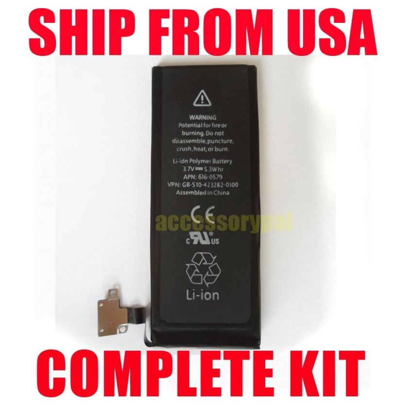 New Original OEM Apple iPhone 4S Battery Replacement Parts Repair Fix 