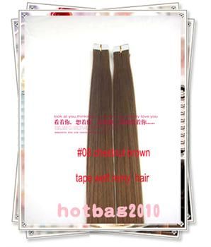 Remy Tape Human Hair Extension 20=51cm 20&50g 10 More Color Available 