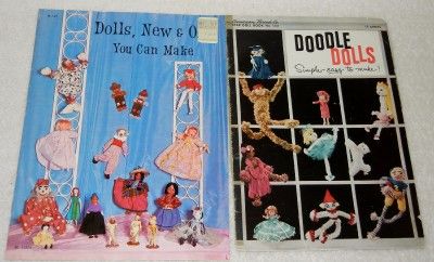   Booklet Set Sock Bunnies Clothespins Rag People Pals Doodle +++  