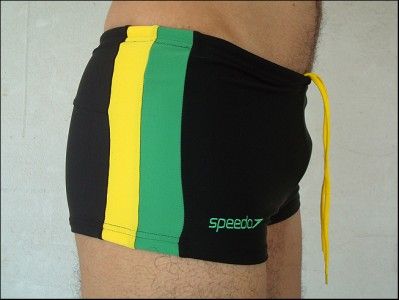 Speedos Square Cut Mens Swimsuit Swimwear L 30 32  