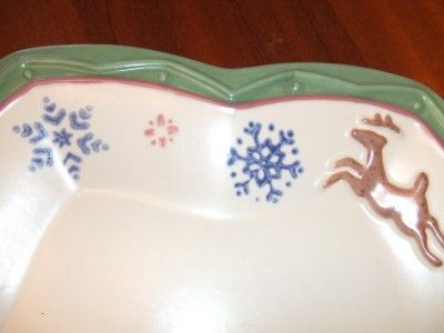 Large Star Shaped Pfaltzgraff Nordic Christmas Platter  