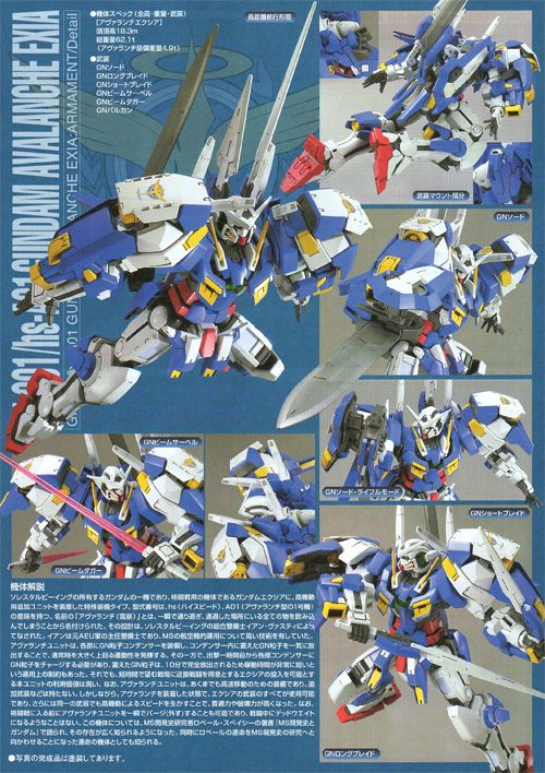 GUNDAM 00 1/100 #09 Avalanche Exia ANIME MODEL KIT NEW  