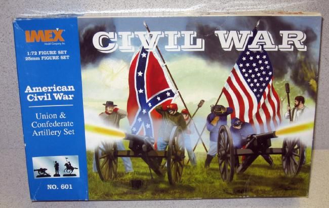 IMEX 1/72 50 Figure Union & Confederate Artillery Set  