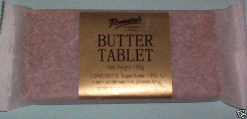 ROMNEYS of KENDAL Scottish BUTTER TABLET, 150g Bar  