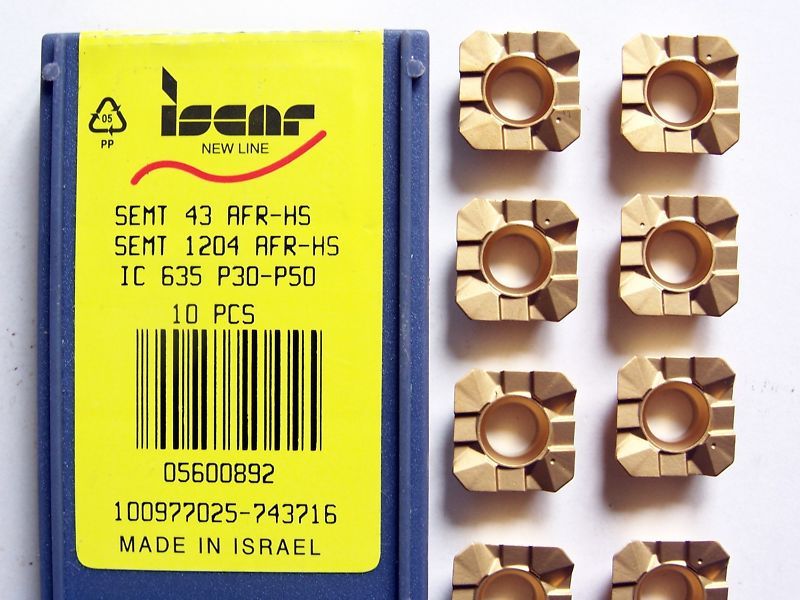 10PCS ISCAR SEMT 43 AFR HS IC635 CARBIDE INSERTS CNC MILLING  