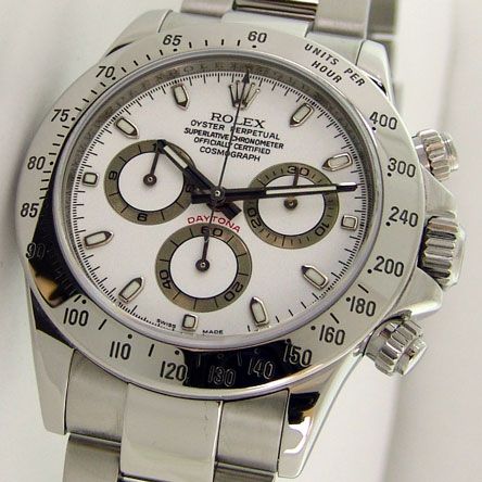   Stainless 40mm DAYTONA White Index Dial Z serial   116520  