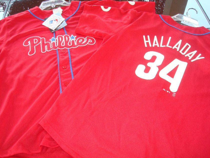 Philadelphia Phillies Halladay Majestic Youth Jersey  