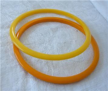 Vtg Lot 2 Flying Saucer Bangle Bracelet Spacers  