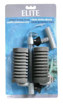 ELITE DOUBLE HYDRO SPONGE FILTER AQUARIUM FISH TANK BIO  