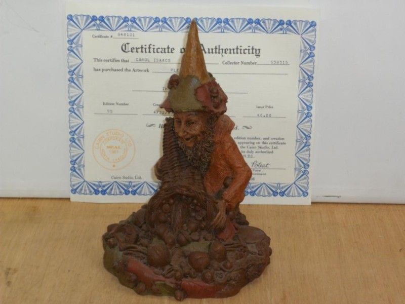 Vintage Thomas Tom Clark Cairn Gnome  Plenty R No.95 1983 With COA 