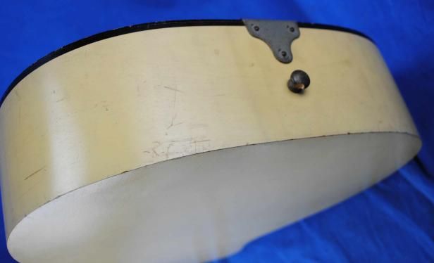 H929 Vtg Tiger Stripe Blond Ivory Whitewash Stella Harmony Acoustic 