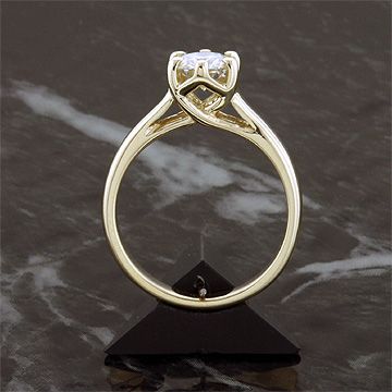 CT 14KY MOISSANITE CELESTE CATHEDRAL RING  