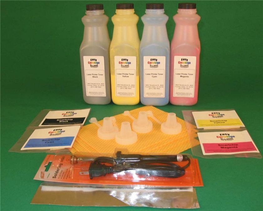 Dell 3130 3130cn 4 Color Toner Refill Kit  